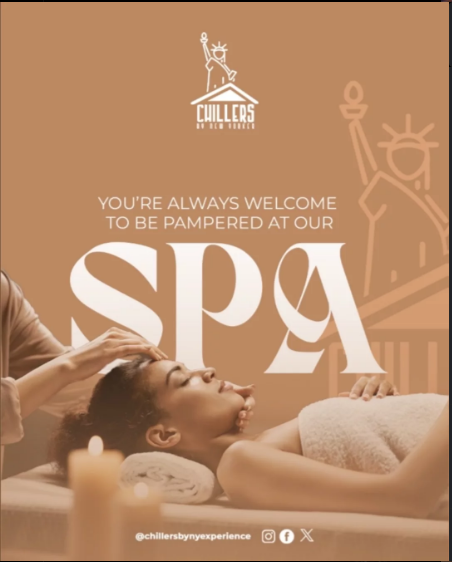 A serene spa environment with massage beds.